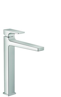 Single Handle Monoblock Bathroom Sink Faucet in Polished Chrome