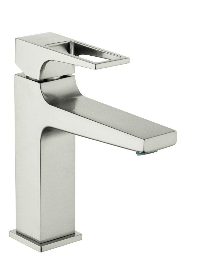 Hansgrohe Brushed Nickel Single Handle Monoblock Bathroom Sink Faucet 