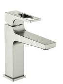 Single Handle Monoblock Bathroom Sink Faucet in Brushed Nickel