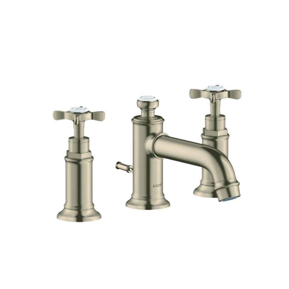 AXOR Brushed Nickel Two Handle Widespread Bathroom Sink Faucet 
