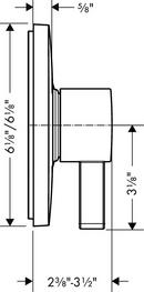 Hansgrohe Polished Chrome Single Handle Bathtub & Shower Faucet (Trim Only) 