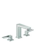 Two Handle Widespread Bathroom Sink Faucet in Polished Chrome