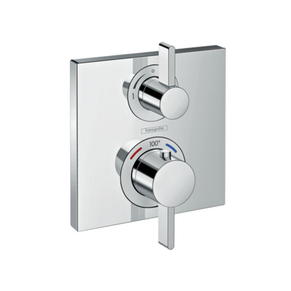 Hansgrohe Polished Chrome 6 gpm Thermostatic Tub and Shower Trim with Single Lever Handle 