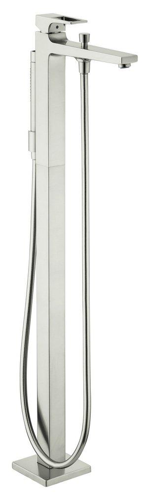 Hansgrohe Brushed Nickel 1.8 gpm Freestanding Tub Filler Trim with Single Loop Handle 