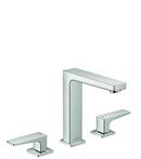 Two Handle Widespread Bathroom Sink Faucet in Polished Chrome