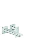 Single Handle Wall Mount Bathroom Sink Faucet in Polished Chrome