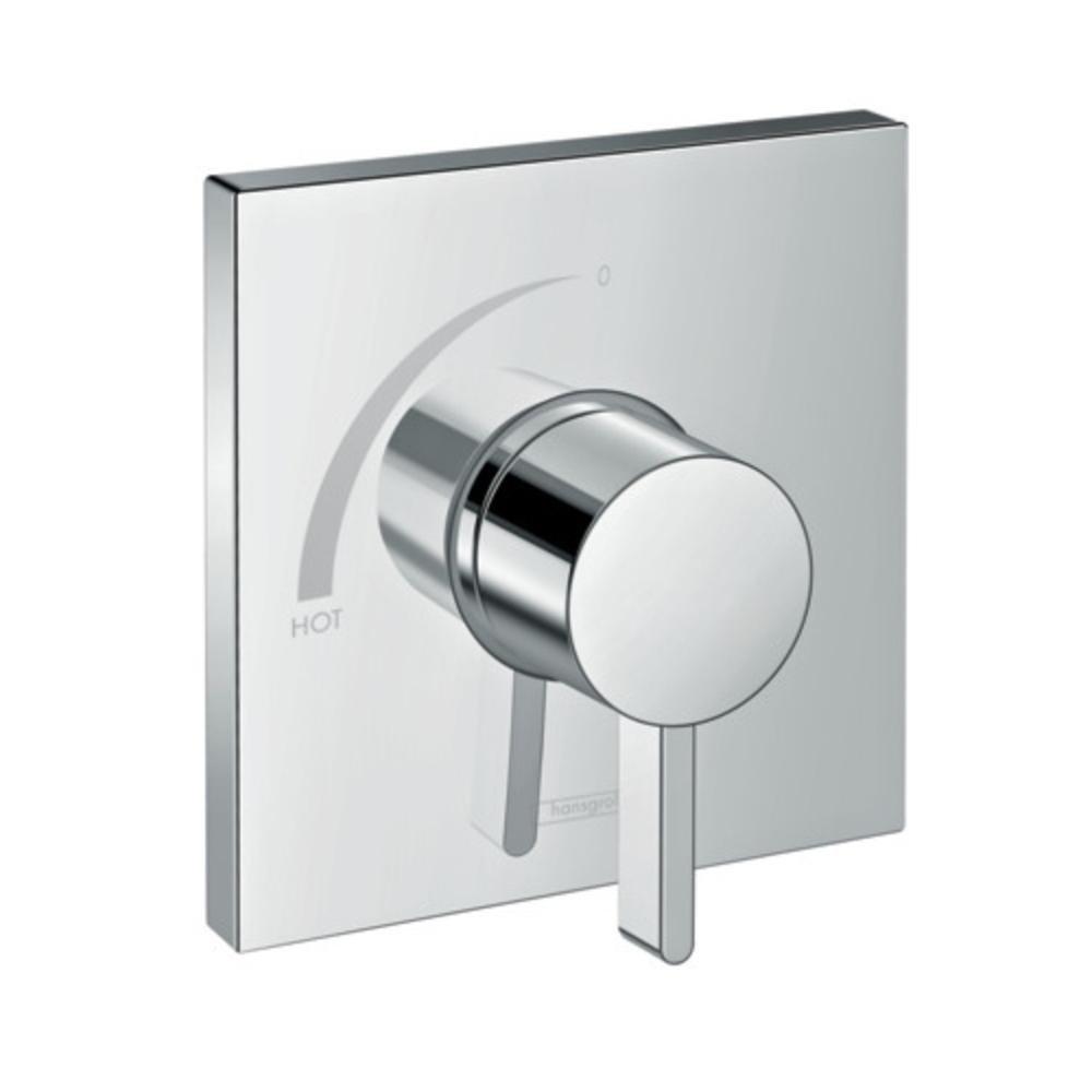 Hansgrohe Polished Chrome 5.5 gpm Tub and Shower Balancing Valve Trim with Single Lever Handle 
