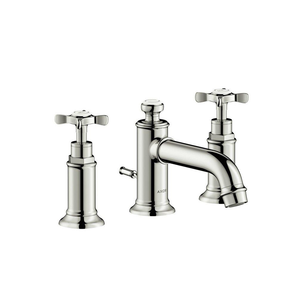 AXOR Polished Nickel Two Handle Widespread Bathroom Sink Faucet 