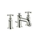 Two Handle Widespread Bathroom Sink Faucet in Polished Nickel