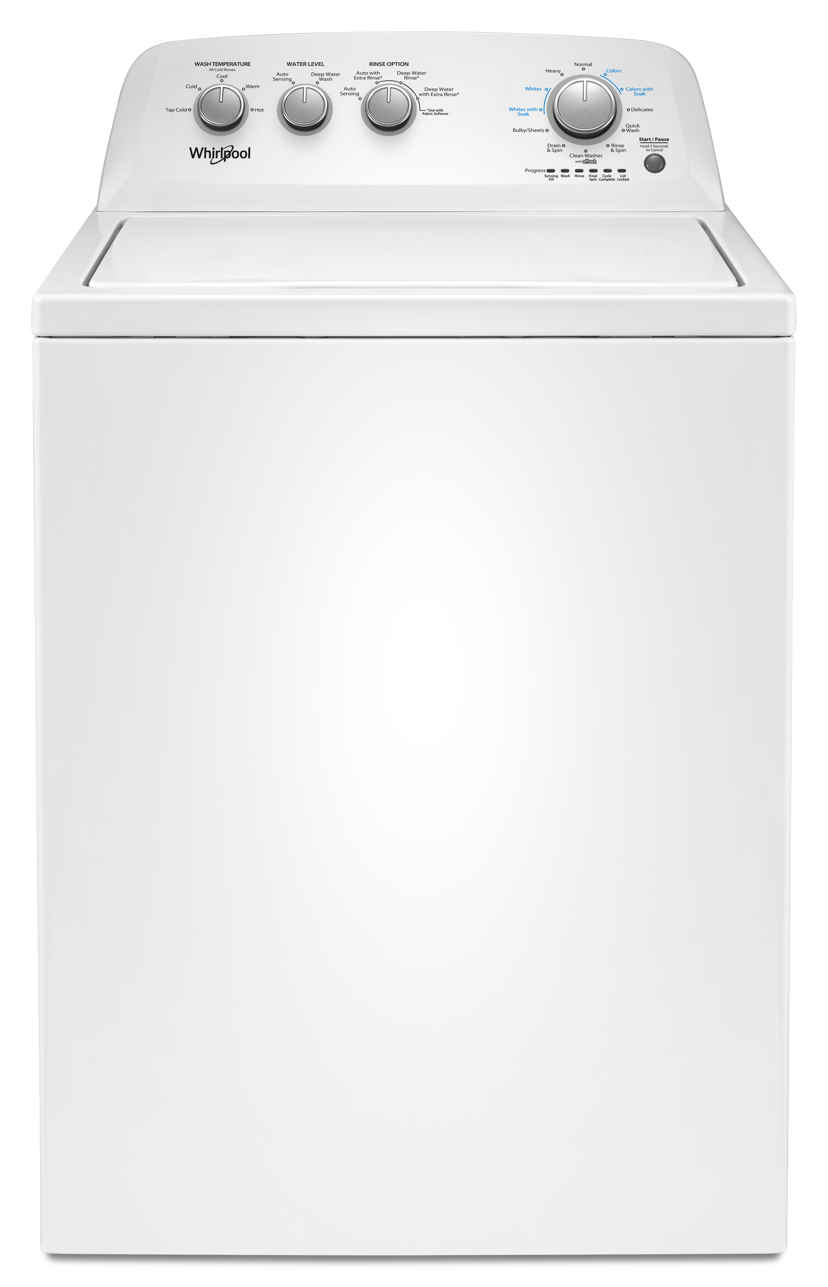 Whirlpool White 27 in. Electric Top Load Washer in White 
