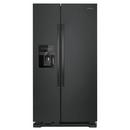 35-7/8 in. 21 cu. ft. Side-By-Side Refrigerator in Black