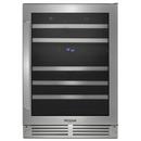 Whirlpool Stainless Steel 23-13/16 in. 46 Bottles Wine Cooler 