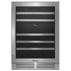 23-13/16 in. 46 Bottles Wine Cooler in Stainless Steel