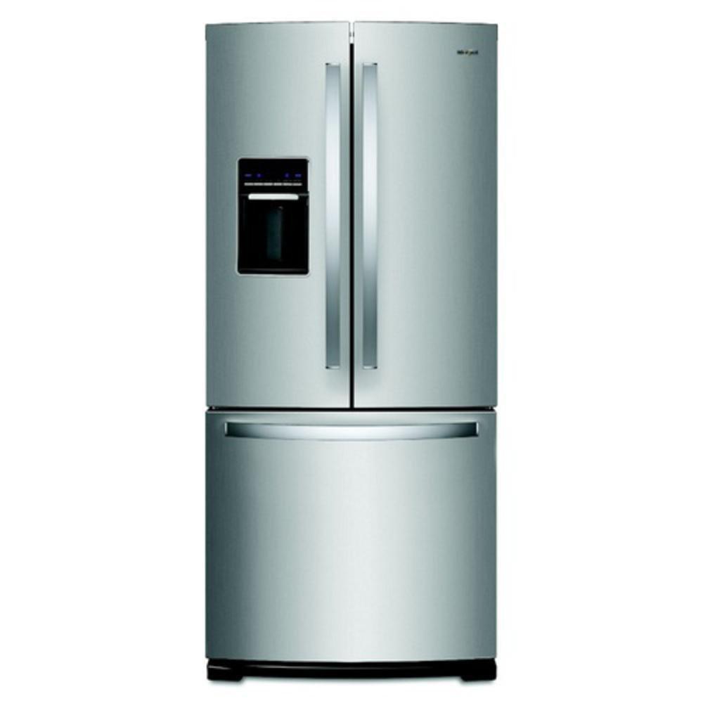 Whirlpool Stainless Steel 30 in. 17.8 cu. ft. French Door and Full Refrigerator 