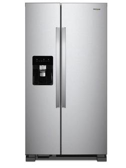 25 cu. ft. Side-By-Side Refrigerator in Monochromatic Stainless Steel