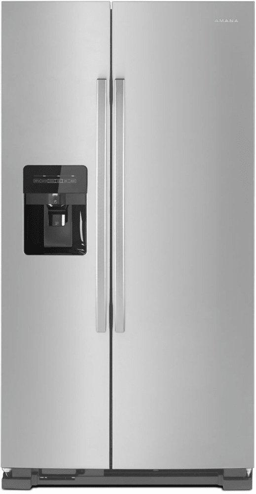 Amana Stainless Steel 33-1/8 in. 21 cu. ft. Side-By-Side Refrigerator 