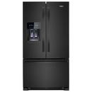 35-5/8 in. 25 cu. ft. French Door and Full Refrigerator in Black