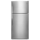 Whirlpool Monochromatic Stainless Steel 28 in. 15 cu. ft. Top Mount Freezer and Full Refrigerator 
