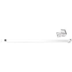 28 - 48 in. Aluminum Adjustable Security Bar Lock in White