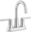 PROFLO® Chrome Two Handle Centerset Bathroom Sink Faucet with Brass Pop-Up Drain Assembly 