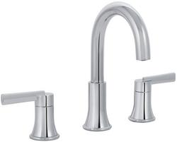 Two Handle Widespread Bathroom Sink Faucet with Drain Assembly in Chrome