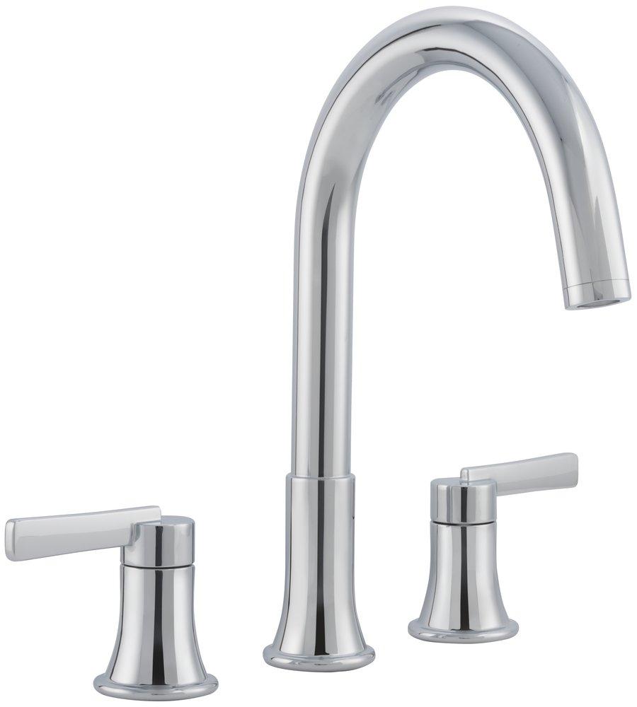 PROFLO&reg; Chrome Two Handle Roman Tub Faucet (Trim Only) 