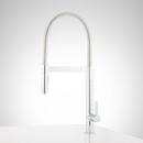 Signature Hardware Polished Chrome Single Handle Kitchen Faucet with Pull Down Spring Spout 