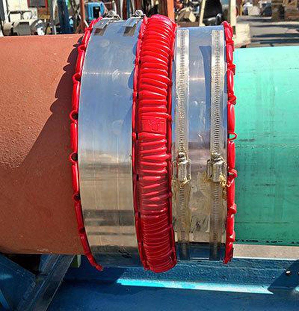 Gripper Gasket Universal Polyamide EPDM and 304 Stainless Steel Adapter Coupling 6.27 - 8.10 in. 