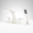 Signature Hardware Brushed Nickel Two Handle Roman Tub Faucet (Trim Only) 