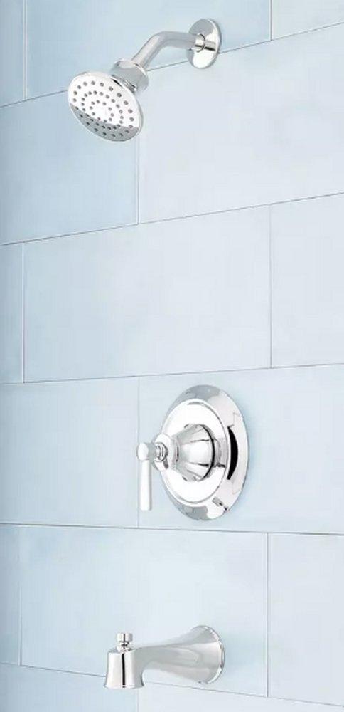 Signature Hardware Chrome Single Handle Single Function Bathtub & Shower Faucet (Trim Only) 