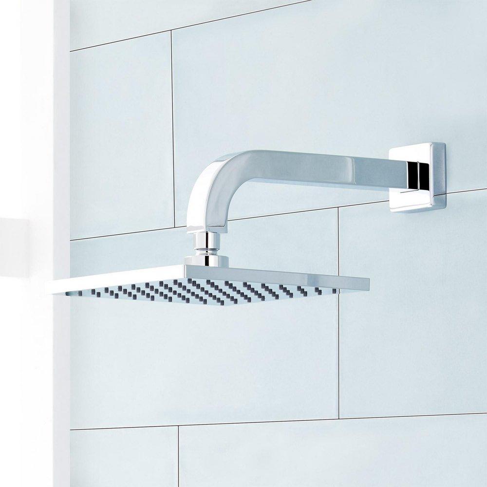 Signature Hardware Polished Chrome 1.8 gpm Wall Mount Tub and Shower Faucet Trim with Single Lever Handle 