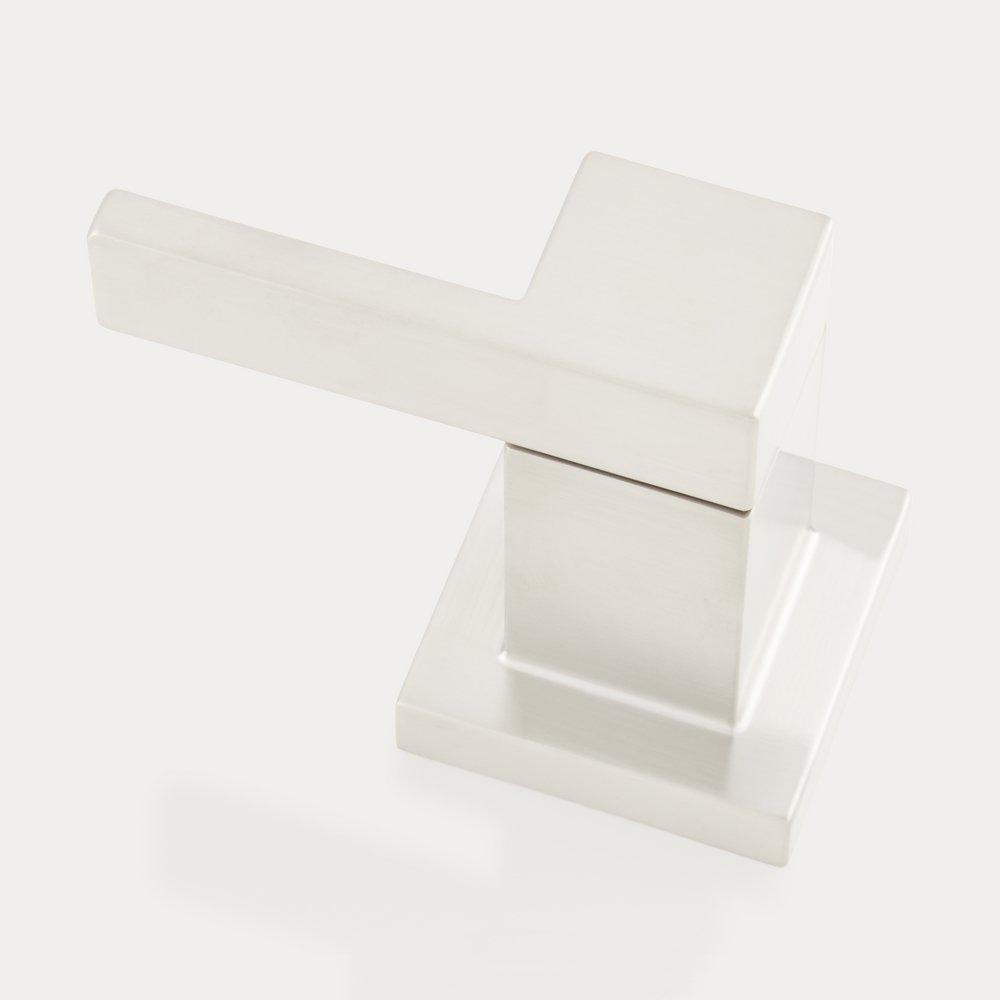 Signature Hardware Brushed Nickel 1.8 gpm 4-Hole Deck Mount Roman Tub Faucet with Double Lever Handle and Hand Shower 