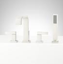 Signature Hardware Brushed Nickel 1.8 gpm 4-Hole Deck Mount Roman Tub Faucet with Double Lever Handle and Hand Shower 