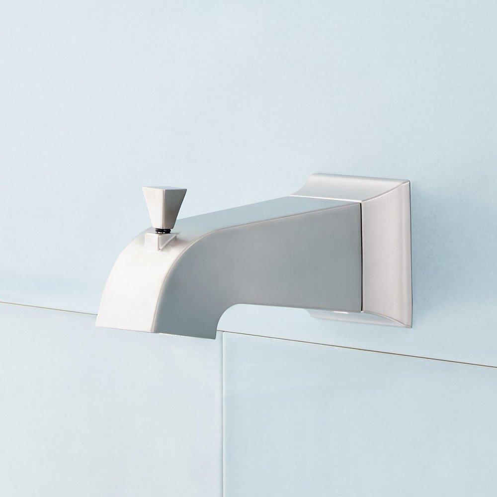 Signature Hardware Brushed Nickel Single Handle Single Function Bathtub & Shower Faucet (Trim Only) 