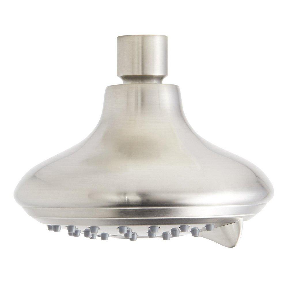 Signature Hardware Brushed Nickel 4-1/2 in. Multi Function Full, Massage and Full & Massage Spray Showerhead 