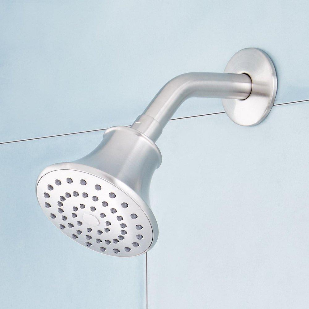 Signature Hardware Brushed Nickel 1.8 gpm Shower Faucet Trim with Single Lever Handle 