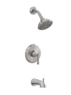 One Handle Single Function Bathtub & Shower Faucet in Brushed Nickel (Trim Only)