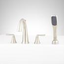 Signature Hardware Brushed Nickel Two Handle Roman Tub Faucet (Trim Only) 