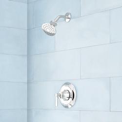 One Handle Single Function Shower Faucet in Polished Chrome (Trim Only)