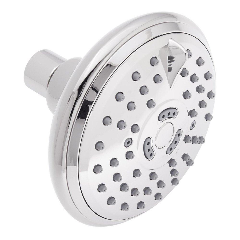 Signature Hardware Polished Chrome 4-1/2 in. Multi Function Full, Massage and Full & Massage Spray Showerhead 