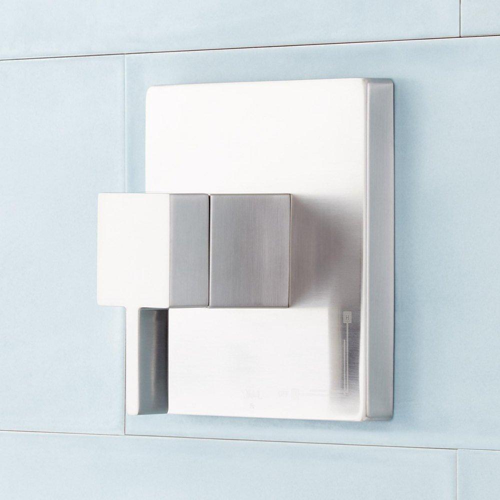 Signature Hardware Brushed Nickel Single Handle Single Function Bathtub & Shower Faucet (Trim Only) 