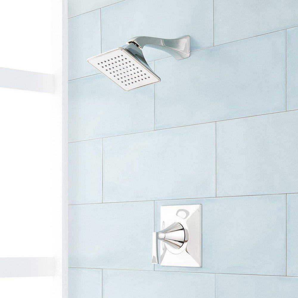 Signature Hardware Polished Nickel 1.8 gpm Shower Faucet Trim Only with Single Lever Handle 