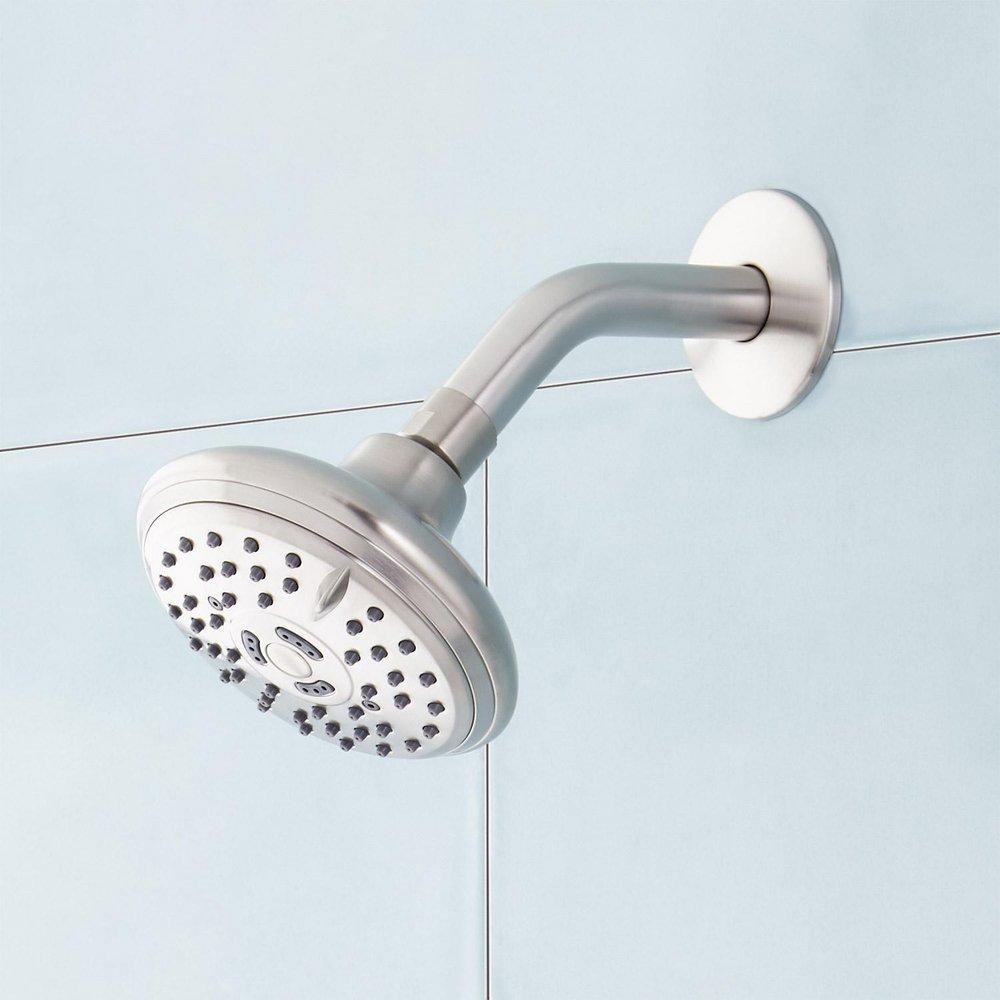 Signature Hardware Brushed Nickel 1.8 gpm Multi Function Shower Faucet Trim with Single Lever Handle 