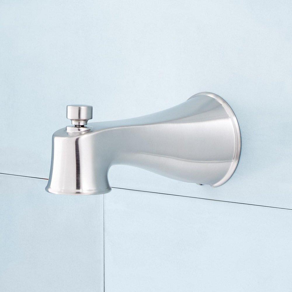 Signature Hardware Brushed Nickel Single Handle Single Function Bathtub & Shower Faucet (Trim Only) 