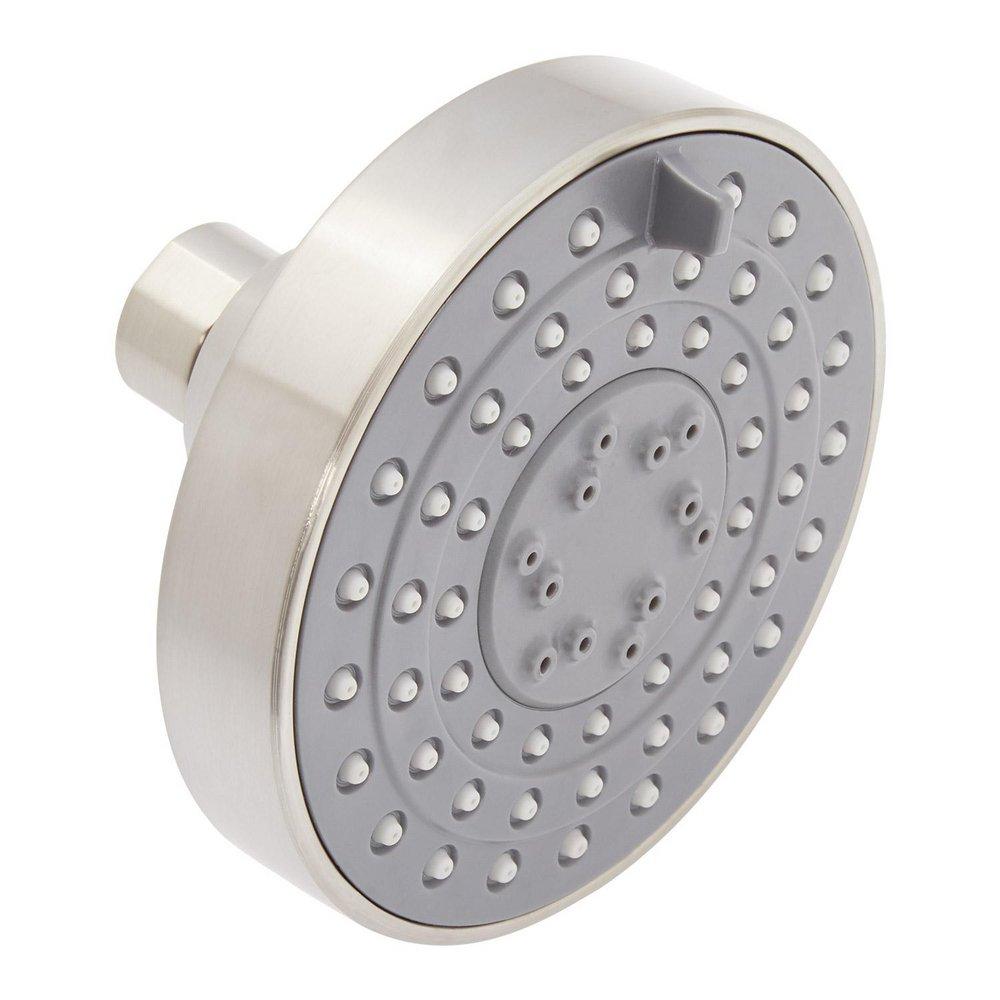 Signature Hardware Brushed Nickel 4-1/8 in. Multi Function Full, Massage and Full & Massage Spray Showerhead 