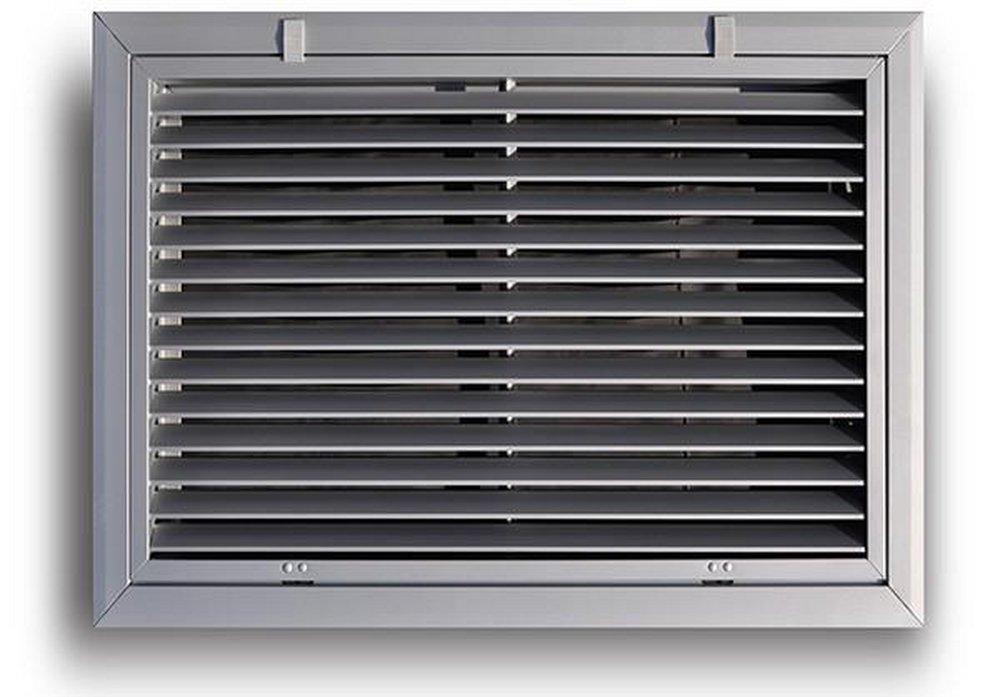 T.A. Industries White 14 x 14 in. Commercial Return Grille in White Aluminum 