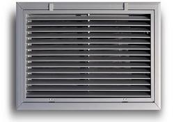 14 x 14 in. Commercial 1-way Return Grille in White Aluminum