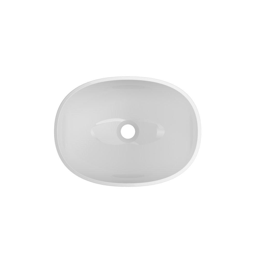 JACUZZI&reg; White CONTENTO VESSEL SINK WHITE GLOSS 