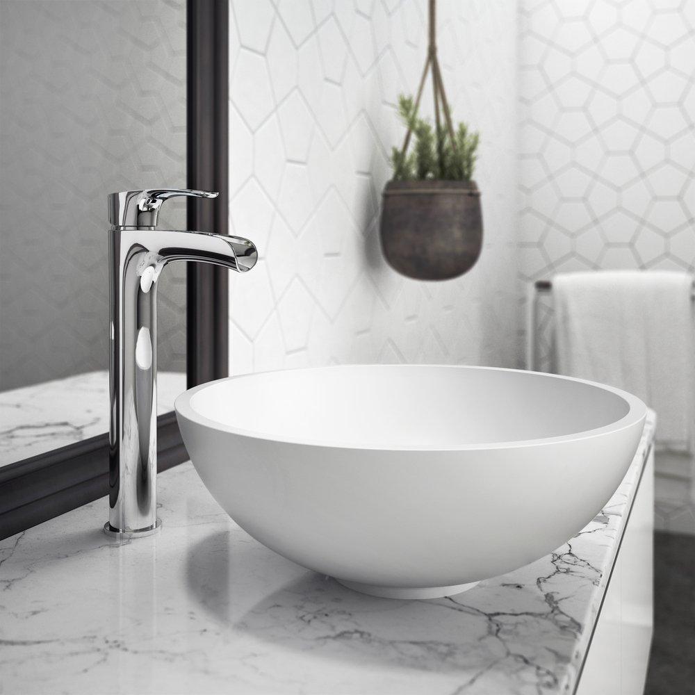 ILEANA VESSEL SINK WHITE MATTE 