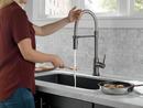 Delta Faucet Black Stainless Single Handle Pull Down Touch Activated Kitchen Faucet 